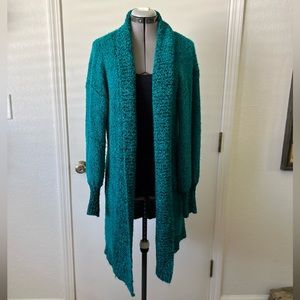 Vintage Turquoise Duster Sweater